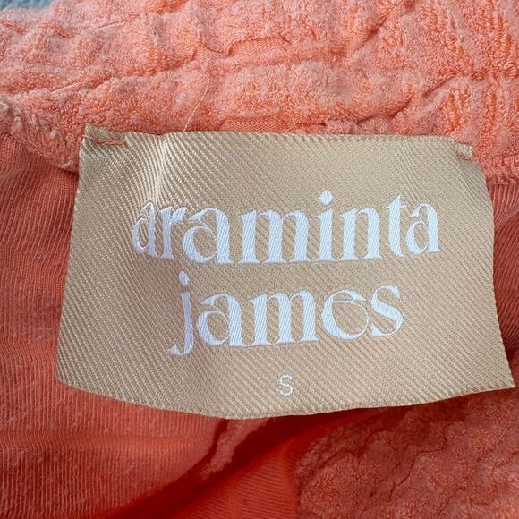 ARAMINTA JAMES Terry Wave Shirt & Shorts Set in Orange size small - Picture 12 of 16